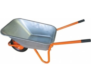 ТВН-1Н Тачка строительная Bohrer 1-колесо 4,0-8, объем 110л,толщ.0,8мм, груз 180кг: рама 32мм-1,3мм