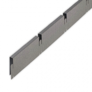 Рейка Grigliato-Е папа 100x100 h40 b10 металлик А907 L=0,6 (алюм)