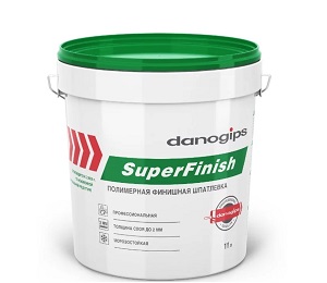Шпаклевка полимерная финишная Danogips SuperFinish, 11л / 18,1 кг Шпаклевка полимерная финишная Danogips SuperFinish, 11л / 18,1 кг