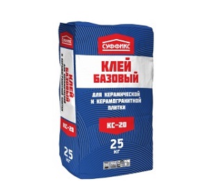 Клей для плитки Суффикс КС-20, 25 кг