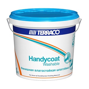 Шпаклевка готовая влагостойкая Terraco Handycoat Washable, 5 кг