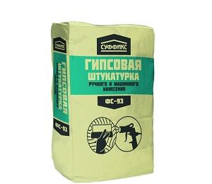 Штукатурка гипсовая Суффикс ФС-93, 25 кг Штукатурка гипсовая Суффикс ФС-93, 25 кг