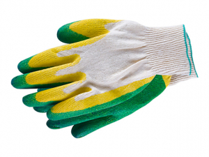 Перчатки хлопчатобумажные с двойным латексным покрытием Перчатки хлопчатобумажные с двойным латексным покрытием