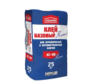Клей для плитки Суффикс КС-20 Плюс, 25 кг Клей для плитки Суффикс КС-20 Плюс, 25 кг