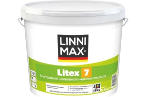 Краска интерьерная моющаяся LINNIMAX Litex 7 под колеровку 8,46 л