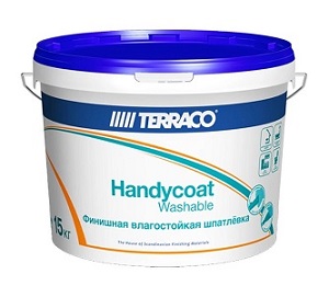 Шпаклевка влагостойкая Terraco Handycoat Washable, 15 кг