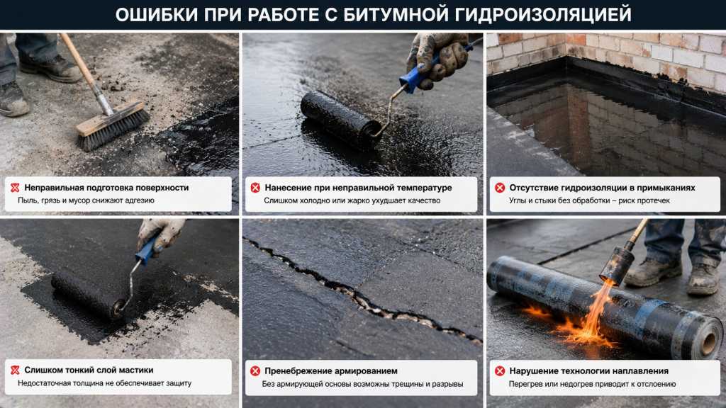 Какие ошибки чаще всего допускают при работе с битумной гидроизоляцией.jpg