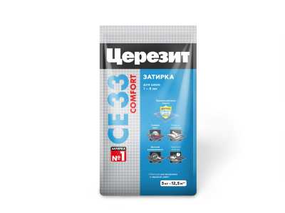 Затирка Церезит CE 33 серая, 5 кг