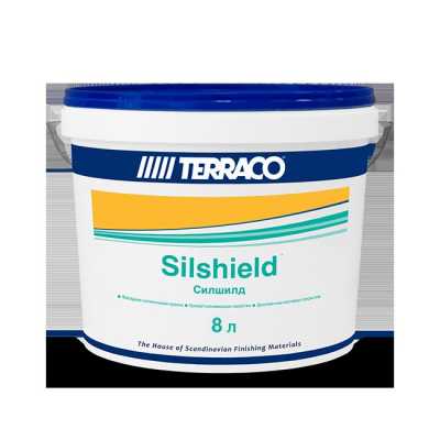 Краска фасадная силиконовая Terraco Silshield Pastel под колеровку 8 л Краска фасадная силиконовая Terraco Silshield Pastel под колеровку 8 л