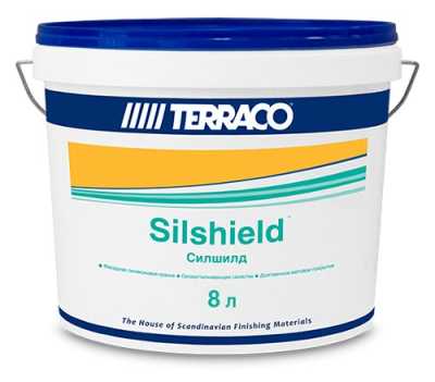 Краска фасадная силиконовая Terraco Silshield белая 8 л Краска фасадная силиконовая Terraco Silshield белая 8 л