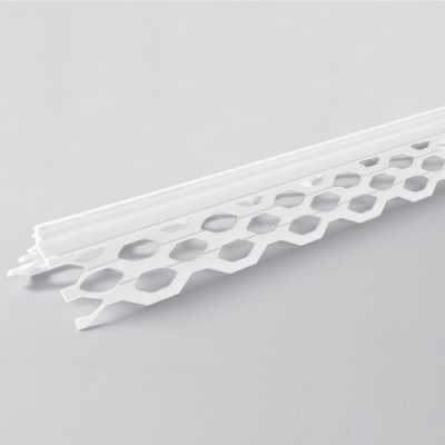 Уголок ПВХ 35х35х3000мм  перф.  для мокрой штукатурки