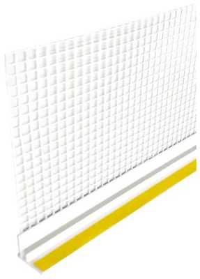 Профиль примыкающий оконный самоклеющийся с армирующей сеткой 9мм (2,4м) Bautex