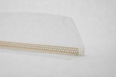 Уголок ПВХ с сеткой фасадный 10х15 Баутекс Уголок ПВХ с сеткой фасадный 10х15 Баутекс