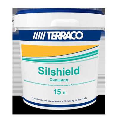 Краска фасадная силиконовая Terraco Silshield Clear под колеровку 15 л Краска фасадная силиконовая Terraco Silshield Clear под колеровку 15 л