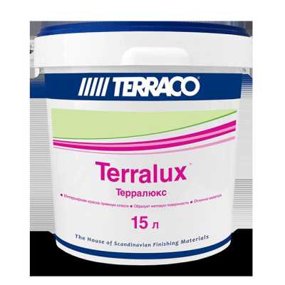 Краска фасадная акриловая Terraco Terralux белая 15 л Краска фасадная акриловая Terraco Terralux белая 15 л