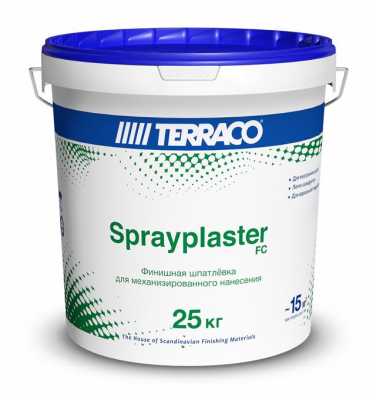 Шпаклевка финишная Terraco Sprayplaster FC, 25кг