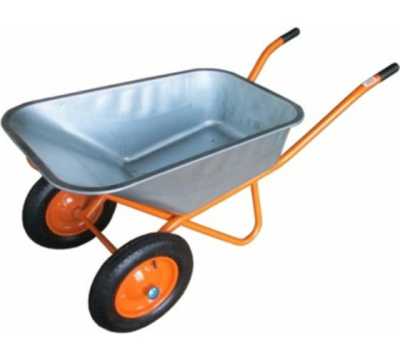 Тачка строительная Bohrer 2-колеса 3,25-8, объем 110л,толщ.0,8мм, груз 210кг: рама 32мм-1,3мм ТВН-2Н Тачка строительная Bohrer 2-колеса 3,25-8, объем 110л,толщ.0,8мм, груз 210кг: рама 32мм-1,3мм ТВН-2Н