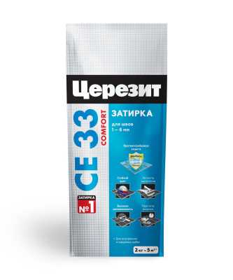 Затирка Церезит CE 33 какао, 2 кг Затирка Церезит CE 33 какао, 2 кг