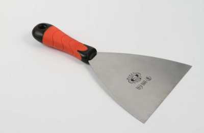 Шпатель из закалённой нержавеющей стали 150мм, рукоятка двухкомпонентная (10) OLEJNIK (124015-2KP) Шпатель из закалённой нержавеющей стали 150мм, рукоятка двухкомпонентная (10) OLEJNIK (124015-2KP)