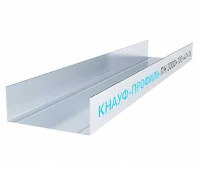Профиль направляющий Knauf ПН 100х40х3000 мм, 0,6 мм Профиль направляющий Knauf ПН 100х40х3000 мм, 0,6 мм